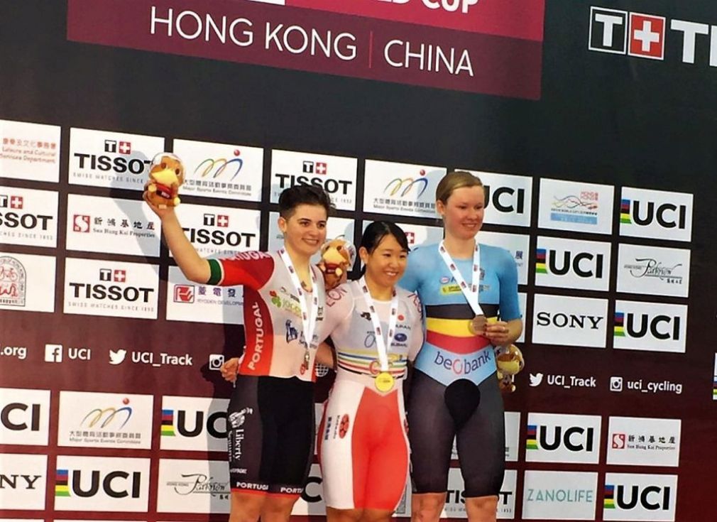 Maria Martins segunda classificada no concurso olímpico de omnium