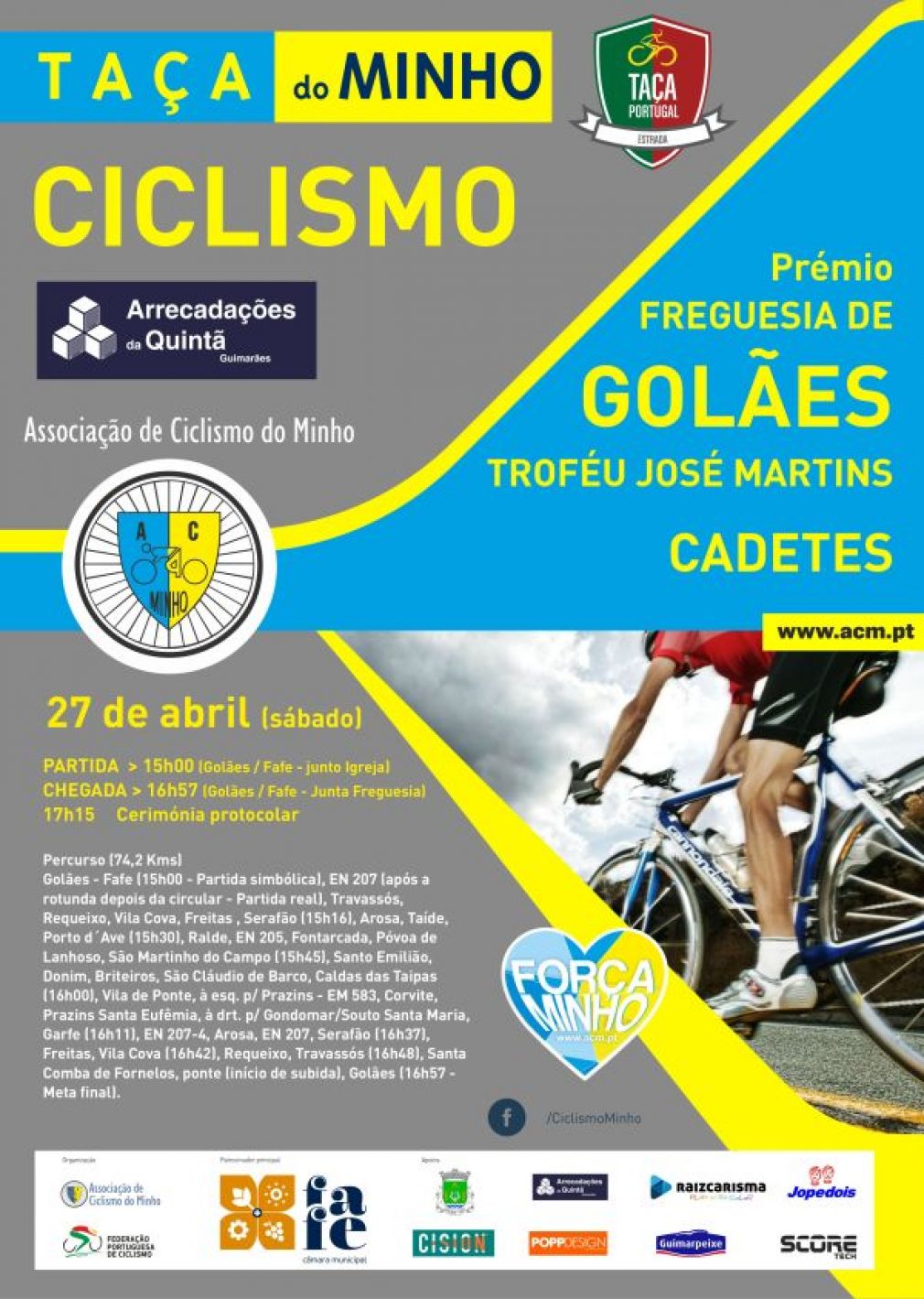 Ciclismo: Golães recebe a Taça de Portugal de Cadetes